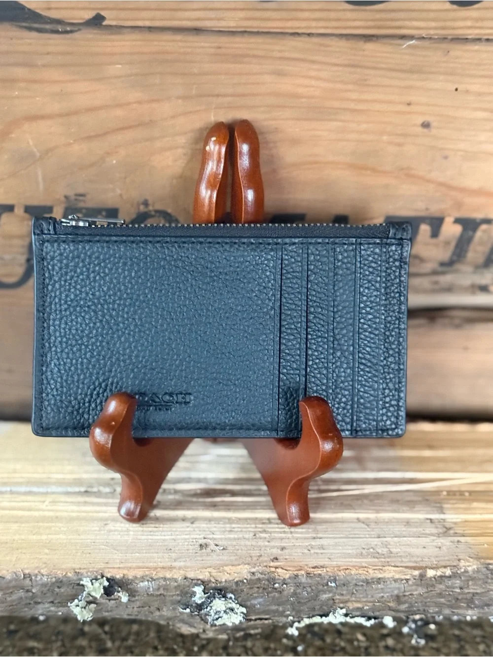Coach NY EZ Rider zip card case